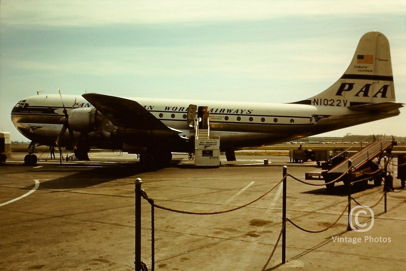 1950s Pan American World Airways Boeing Model 377-10-26 Stratocruiser, Clipper Nightingale, N1022V, c-n 15922